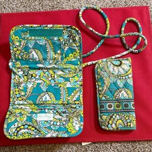 Vera Bradley Floral Teal and Yellow Phone Case